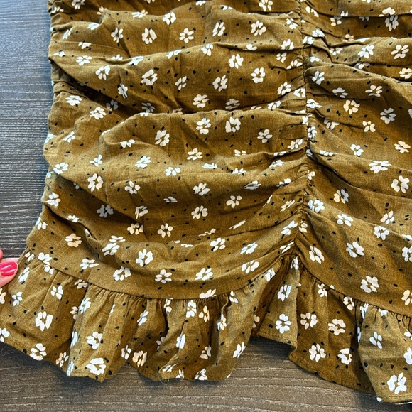 NWOT Zara Printed Dress With Draping Size S - Picture 5 of 11